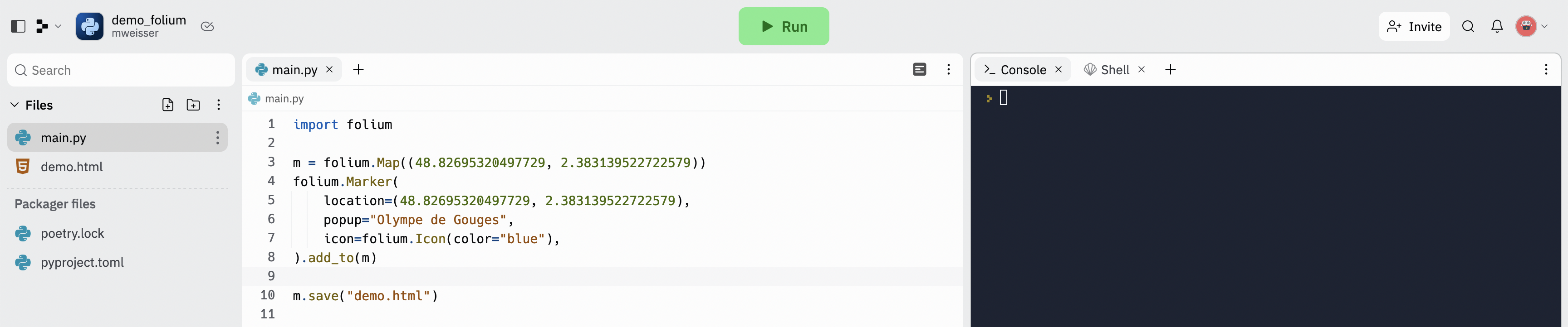 demo folium